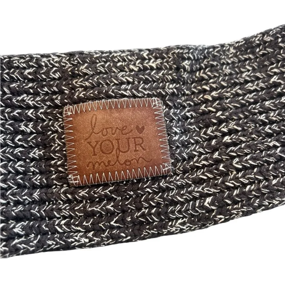 Love Your Melon Charcoal Marled Knit Headband Ear Warmer